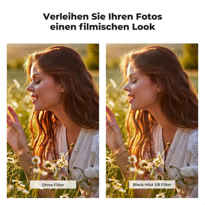 72mm Black-Mist Filter 1/8 für Video/Portraitfotografie