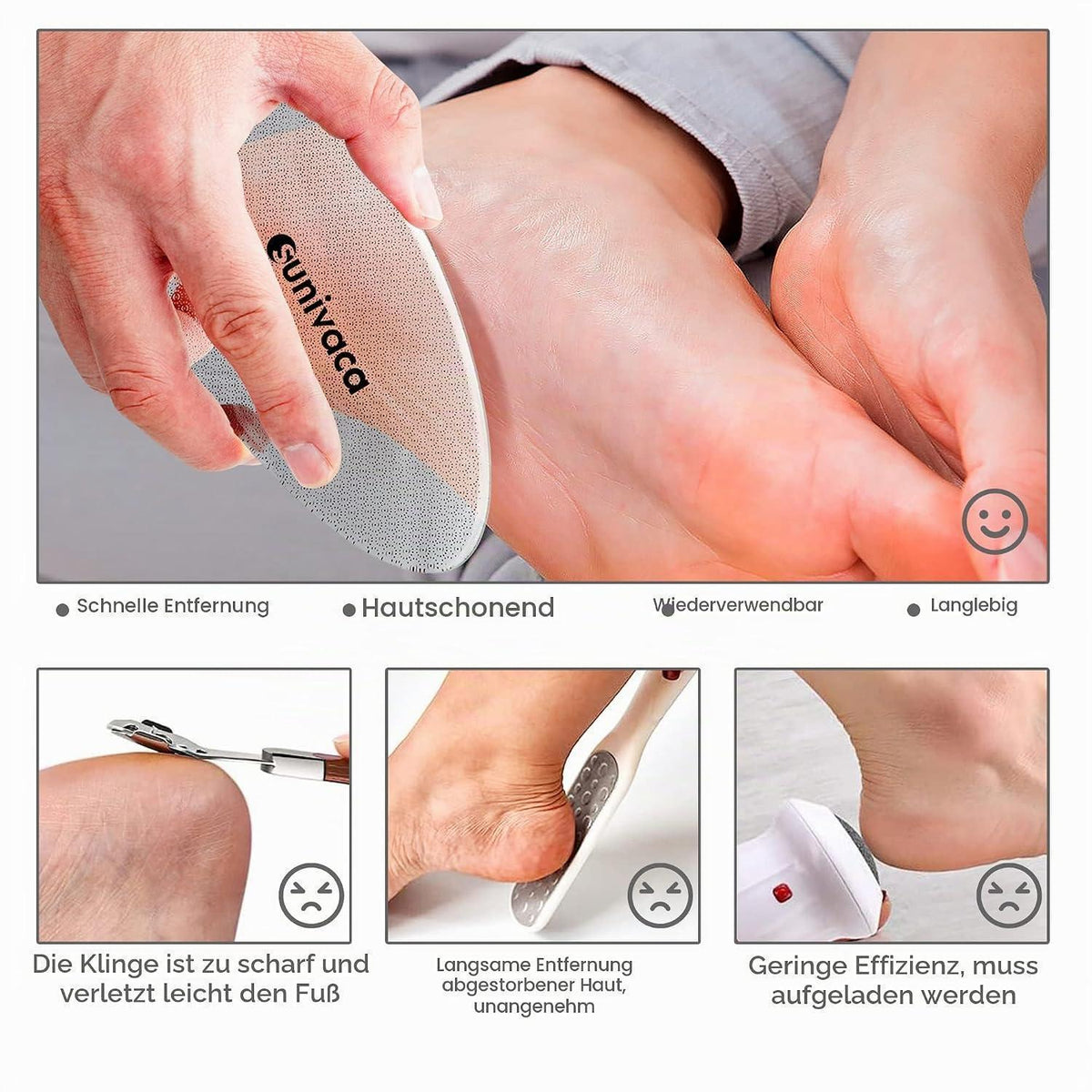 Nano Glas Hornhautentferner – Für Samtweiche Füße & Professionelle Fußpflege