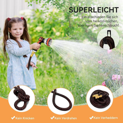 Flexibler Gartenschlauch 30m Latex Wasserschlauch 3/4 Zoll