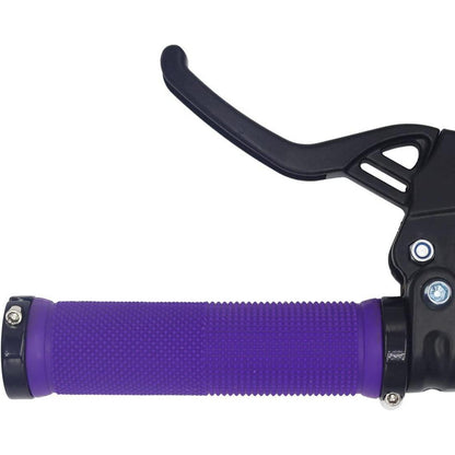 Rutschfeste Fahrrad Lenkergriffe Violett mit Endkappen & Werkzeug