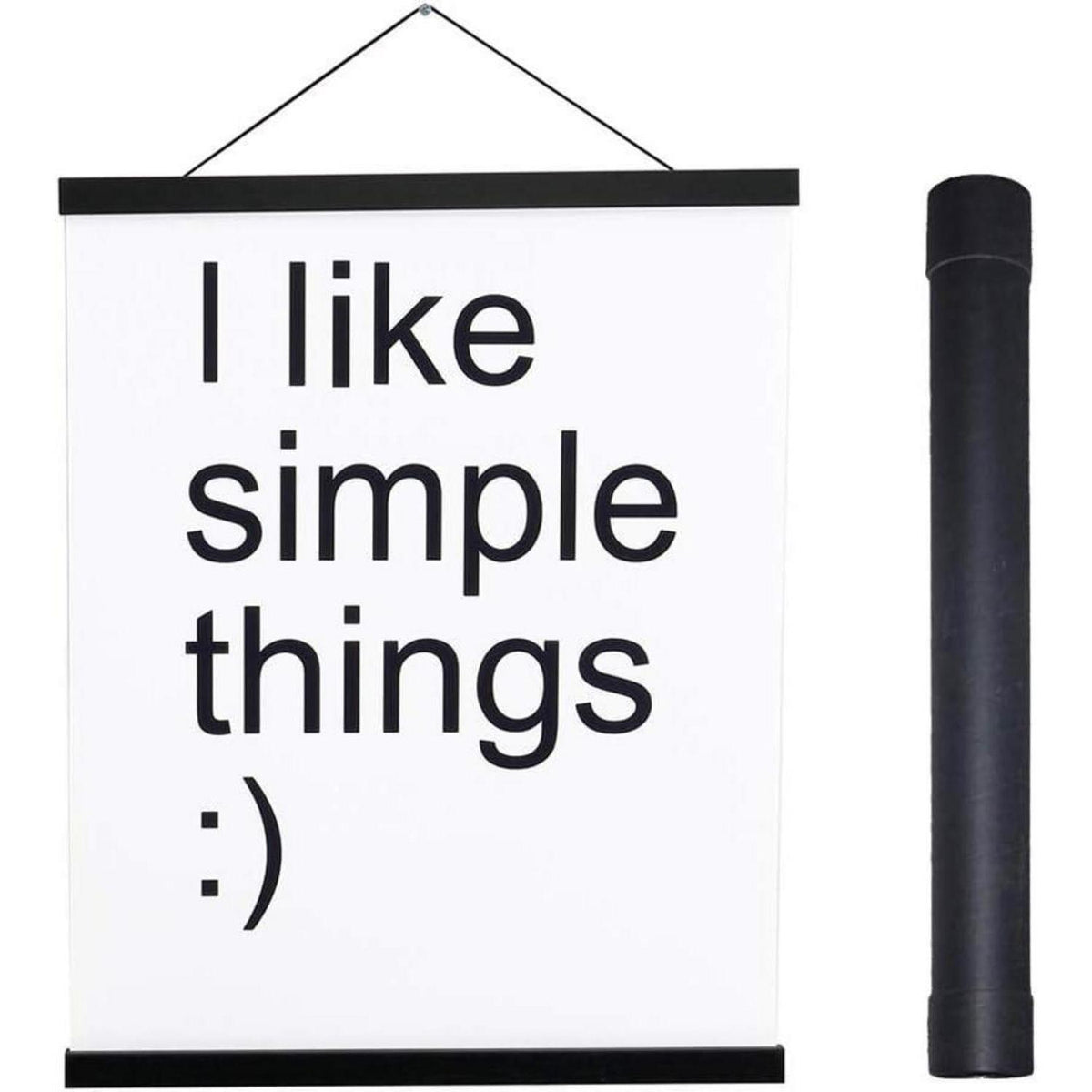 Magnetische Posterleiste aus Holz 35cm Schwarz