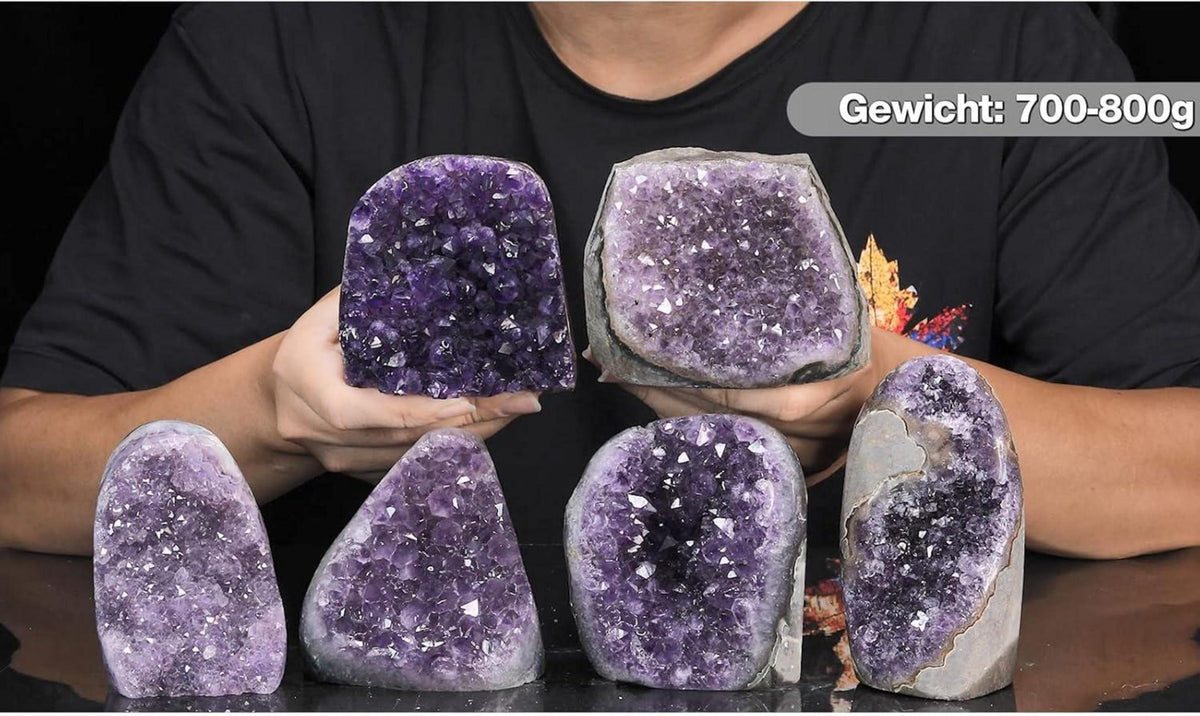 Amethyst Druse Groß Kristall Rohstein Dekoration 700g-800g