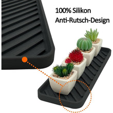 Spülbecken Organizer Silikon Schwammhalter 30x11cm Schwarz 2
