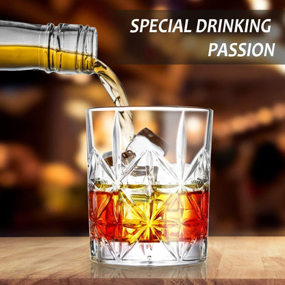 Whiskeygläser Set 315ml Old Fashioned Whisky Tumbler 4er