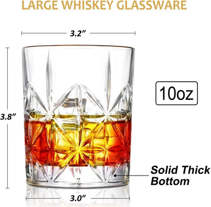 Whiskygläser Old Fashioned 315ml 2er Set - Bourbon Scotch Rum Glas