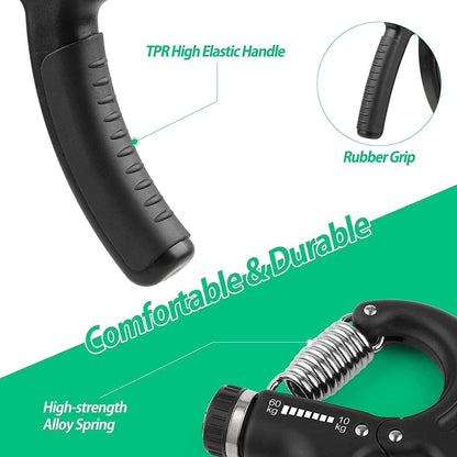 Handtrainer Set: Einstellbarer Griffkraft-Trainer für Sport & Therapie