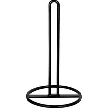 Schwarzer Küchenrollenhalter stehend für Standard und große