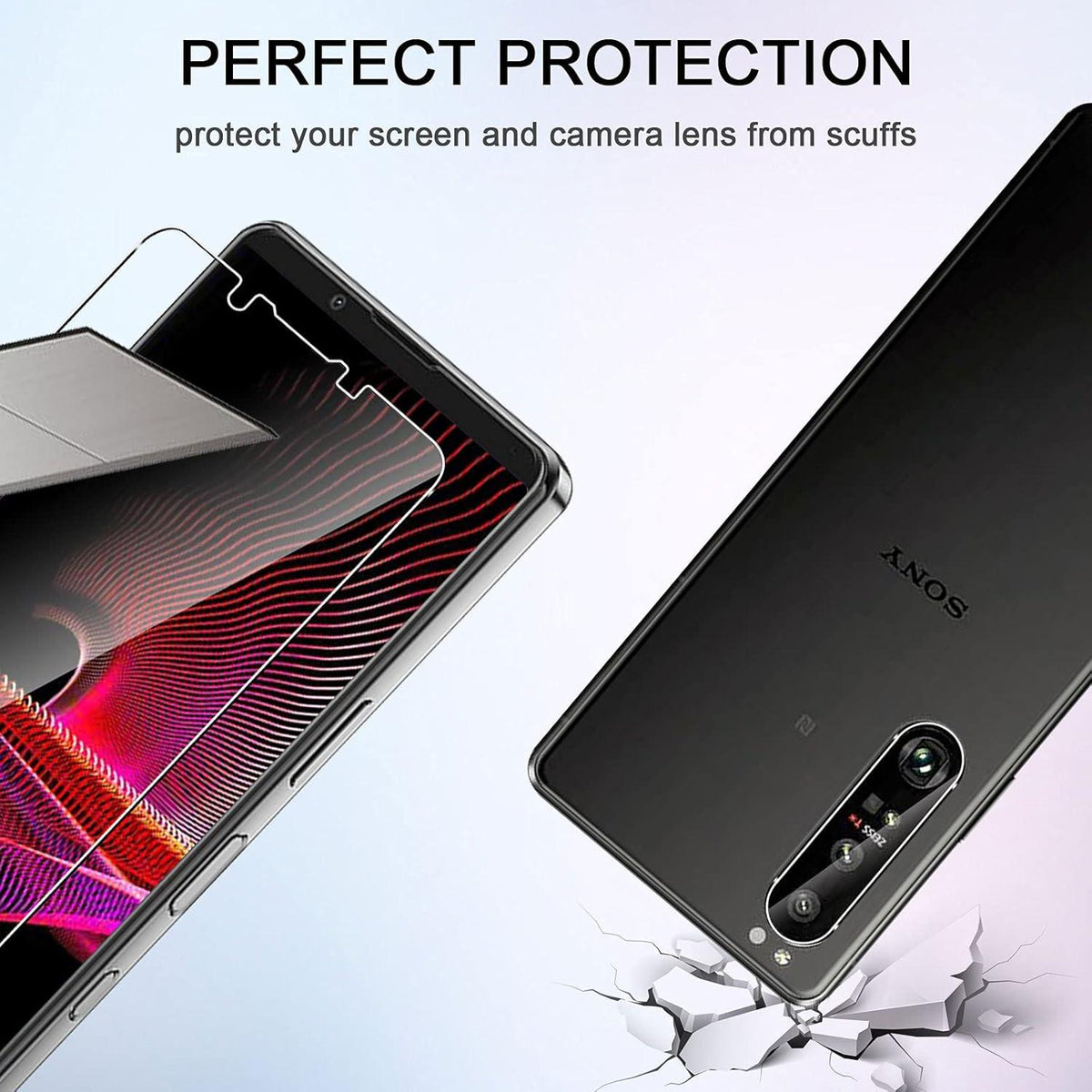 Panzerfolie Displayschutzfolie Sony Xperia 1 III 5G Kamera Schutzfolie