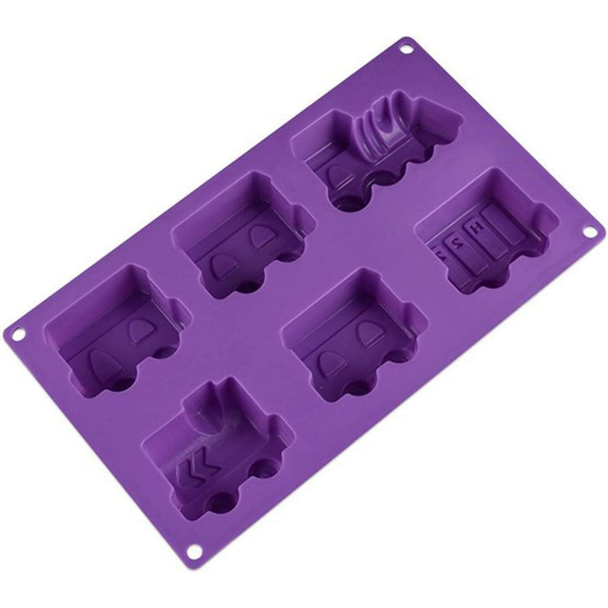 Silikon Kuchenform Zug 6 Mulden Antihaft Backform für Brownies