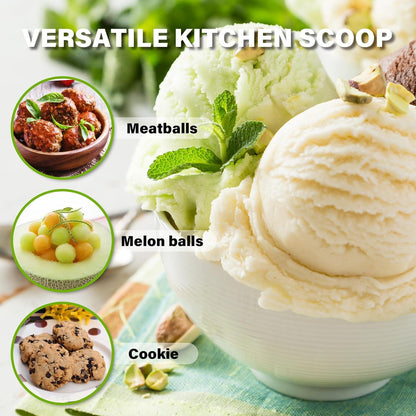 Eisportionierer Edelstahl 3cm mit Auslöser Griff für Eis Melonenkugel
