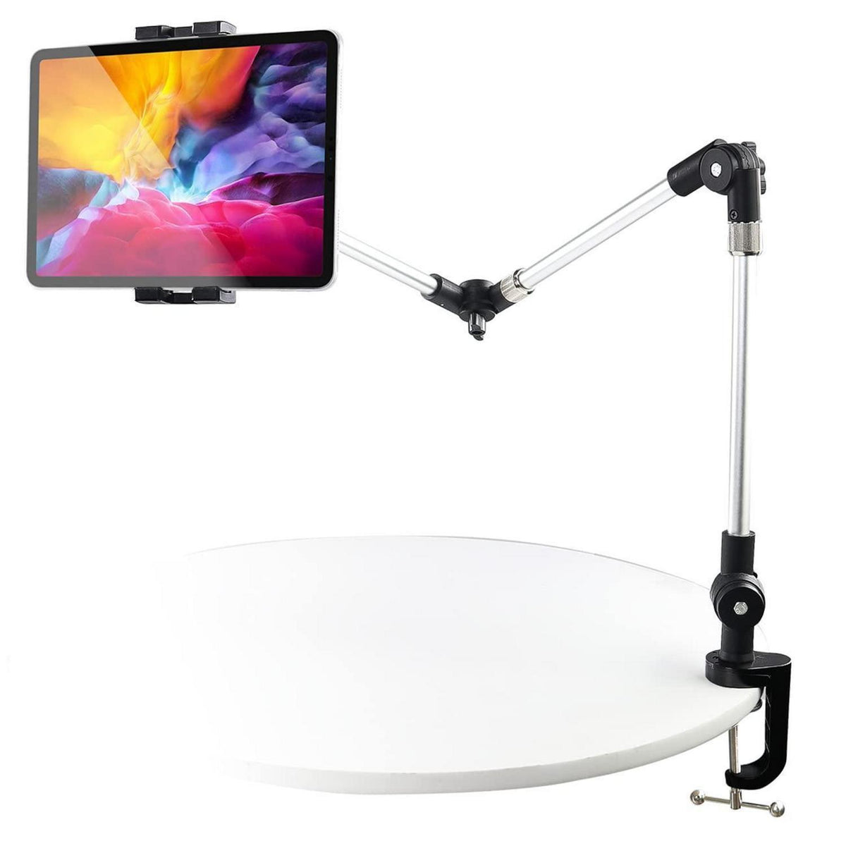 Verstellbarer Tablet-Halter mit langem Arm – Für Bett, Schreibtisch & Küche