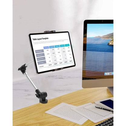 Verstellbarer Tablet-Halter mit langem Arm – Für Bett, Schreibtisch & Küche