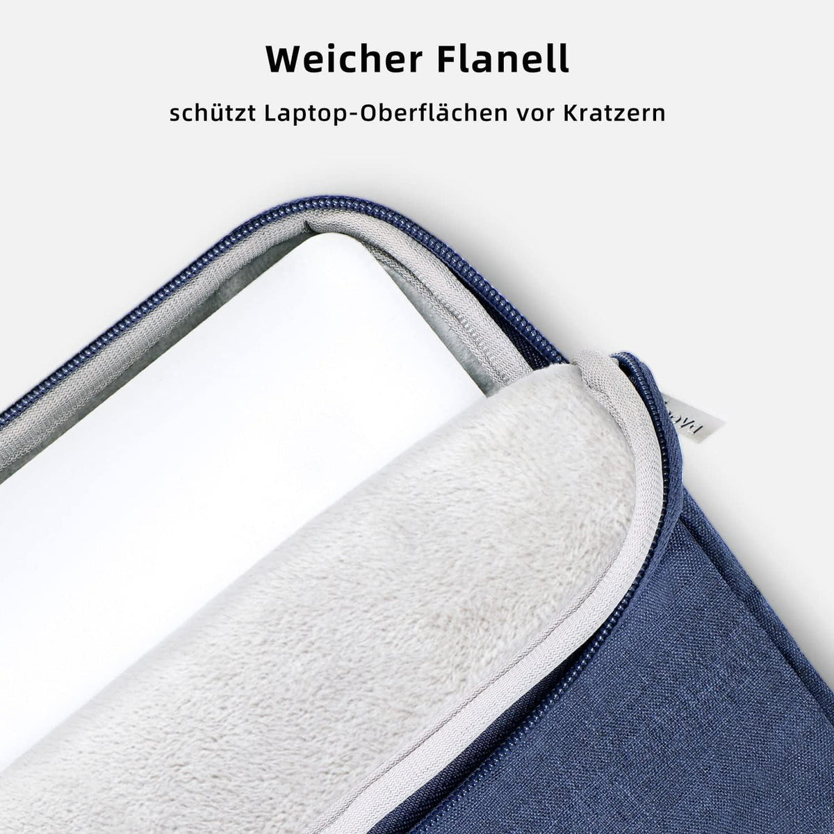 Voova Laptoptasche 13-14 Zoll Blau Wasserdicht Stoßfest Schultertasche