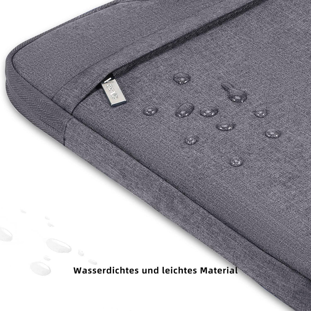 Voova Laptoptasche 13 14 Zoll Wasserdicht Stoßfest Grau