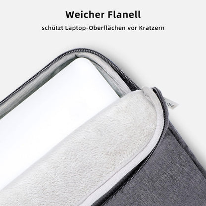 Voova Laptoptasche 13-14 Zoll Wasserdicht Stoßfest Schultertasche Grau