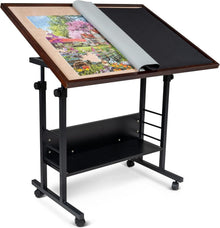 Puzzle Table Board with Cover, Tilting & Height Adjustment for 1500