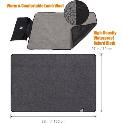 Faltbare wasserdichte Haustierdecke 100 x 70 cm für Camping