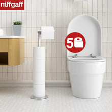 Toilettenpapierhalter Edelstahl Stabil Stehend für Klopapier