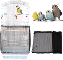 Vogelkäfig Abdeckung Feder Samenfänger Kordelzug Papageien Netz