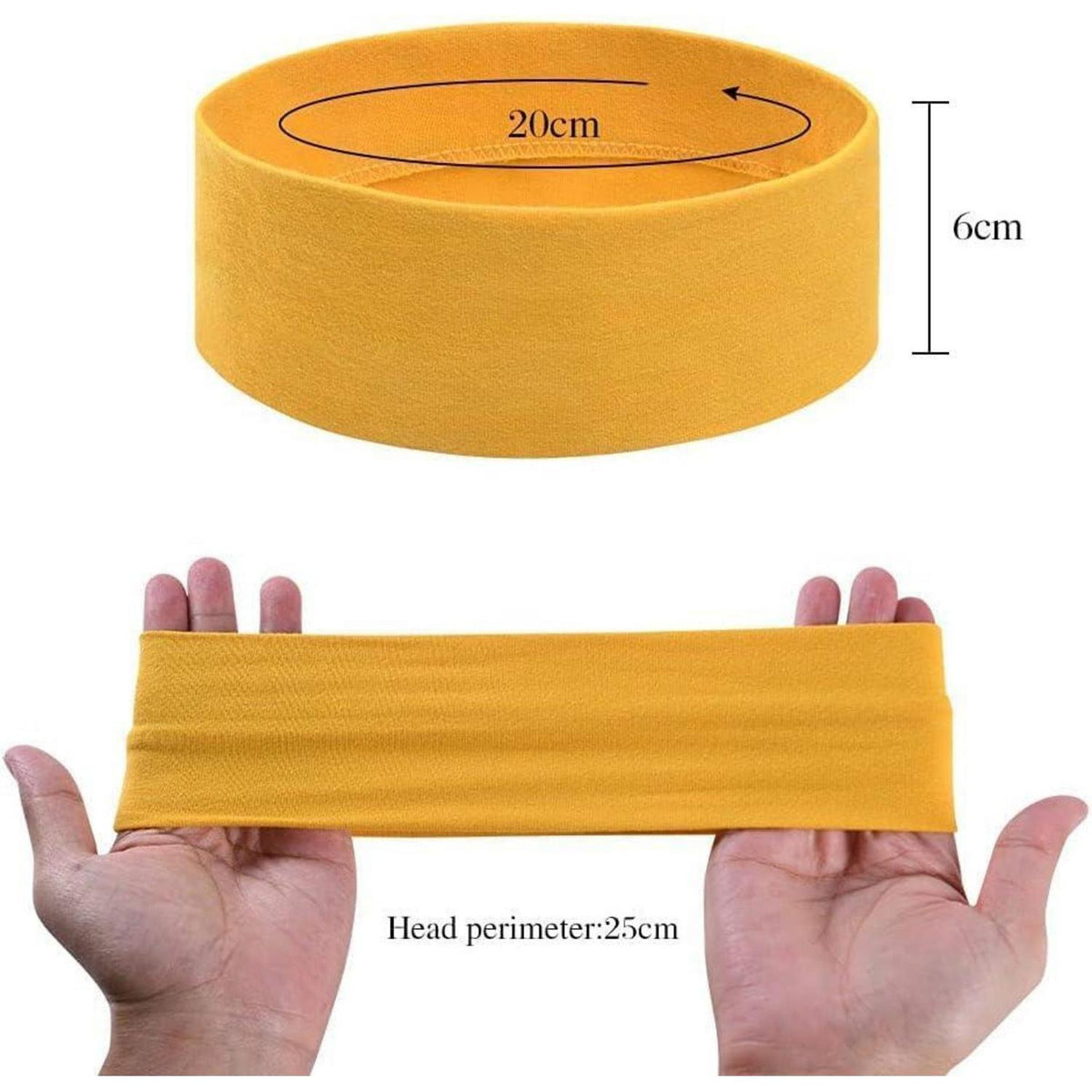Sport Stirnband Unisex 6er Set Bunt Elastisch Dünn Anti-Rutsch