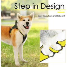 ThinkPet No-Pull Reflektierendes Step-in Hundegeschirr Gelb