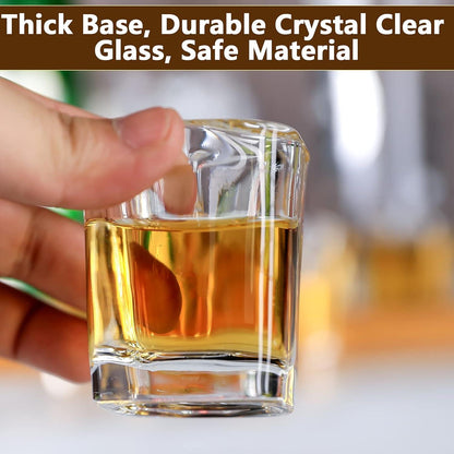 SuproBarware Schnapsglas Set 60ml 12er Cocktailhalter Organizer Kristallglas