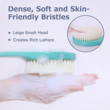 Duschbürste mit langem Griff, olivgrün, hygienisch und schimmelresistent