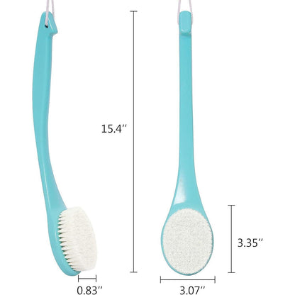 Duschbürste mit langem Griff, olivgrün, hygienisch und schimmelresistent