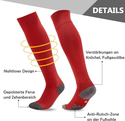 Northdeer Fußballsocken 2 Paar EU 27-46 in Schwarz - Kinder