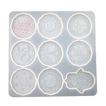 Silikonform Blume des Lebens für Schmuck & DIY Handwerk