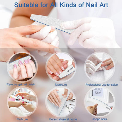 Nagelfeilen 100/180 professionell für Gelnägel Acrylnägel - 12