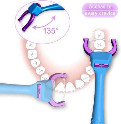 TEEsmile Evolutionary Clean Zahnseidenhalter Doppelseide Aufsteckköpfe Set