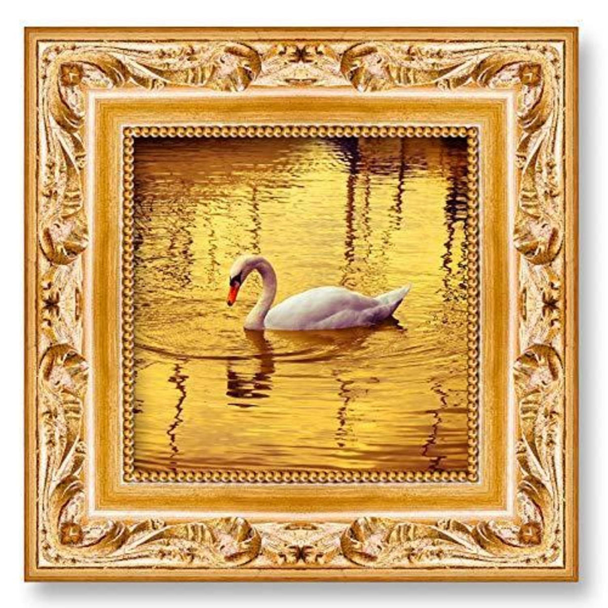 100 Blatt Blattgold Imitat mit Pinsel – Goldflocken für Basteln & Dekoration