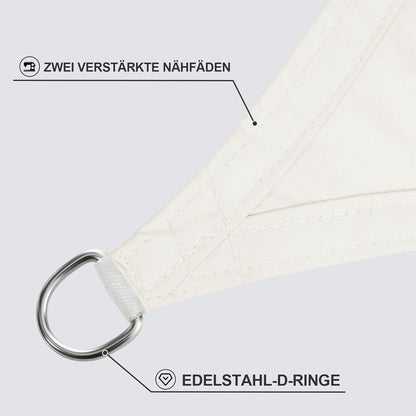 Wasserdichtes Sonnensegel 3x4m Creme mit UV-Schutz