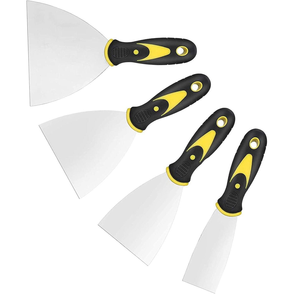 Tapetenschaber Set 4er Pack – Edelstahl Spachtel für Malerarbeiten
