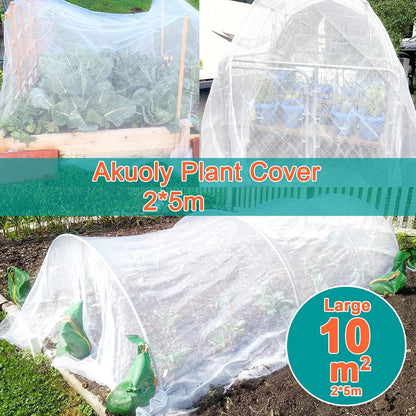 Gartenvlies Pflanzenschutz Winterschutz 2mx5m 30g/m² weiß Atmungsaktiv