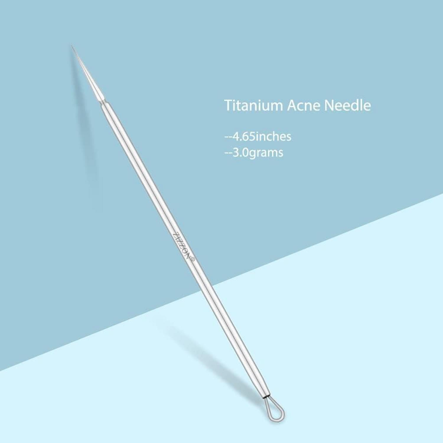 Titanium Lanzettennadel Akne Mitesserentferner Pickel