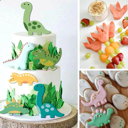 Dinosaurier Ausstecher Keksform Set 8-teilig für Dino Party Kinder