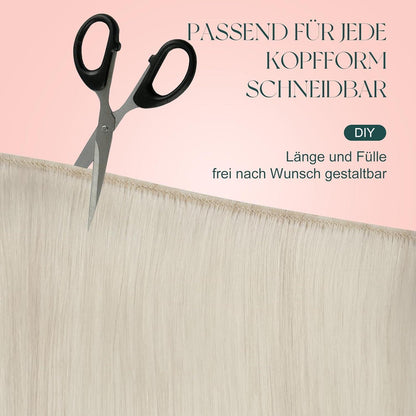 Echthaar Tressen Blond 50cm – Zum Einnähen & Stylen
