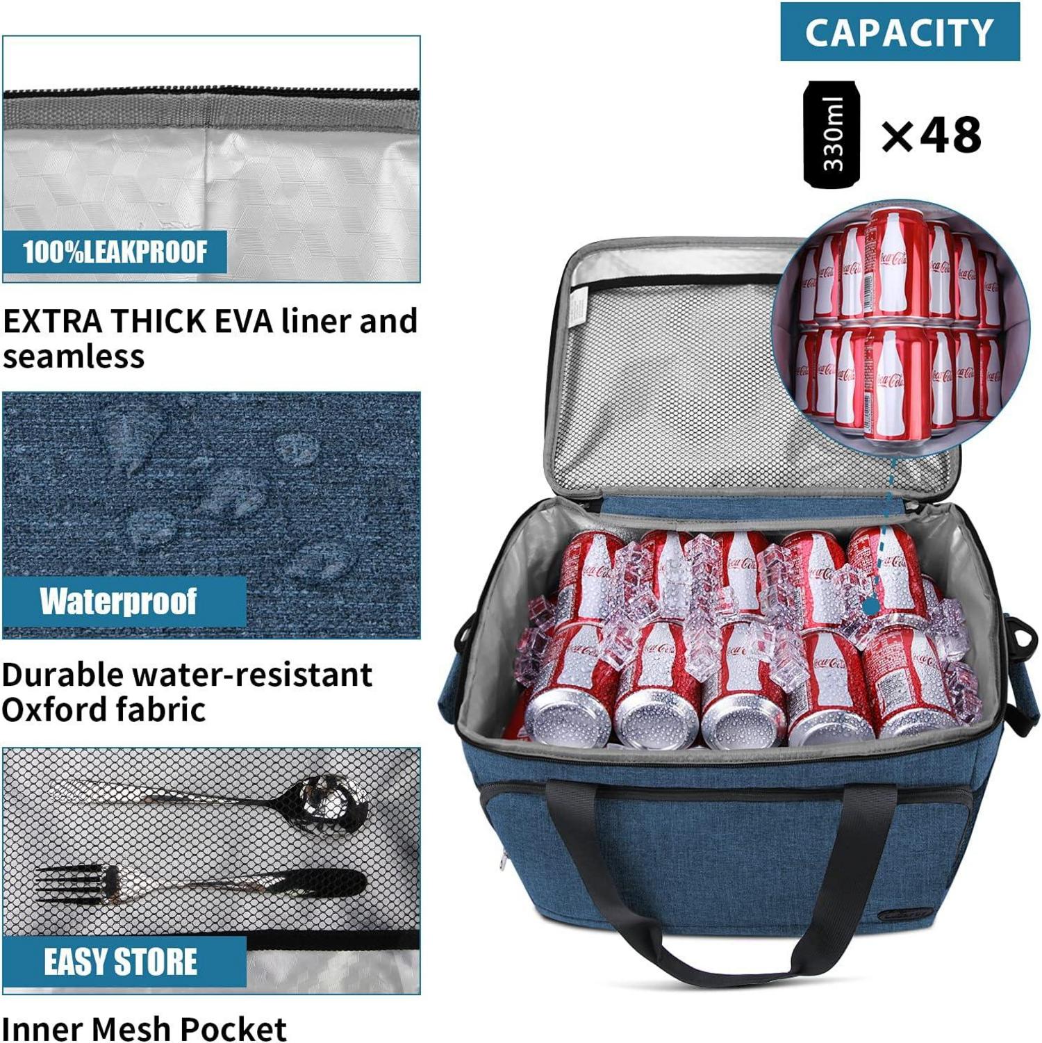 Kühltasche Groß Faltbar Thermotasche Wasserdicht 30L Isoliertasche