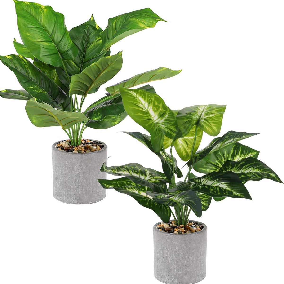 Dicunoy Künstliche Pflanzen Indoor 40cm 2er Set