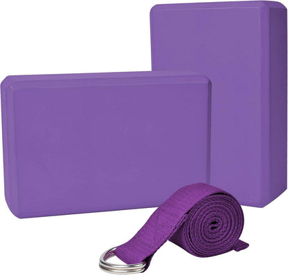 Yoga Block Set 2Er 1Er Baumwoll Yoga Gurt Pilates Fitness Zubehör