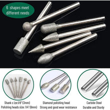 Diamant-Fräser-Set 20tlg. für Rotationswerkzeuge, Gravur & Polierarbeiten