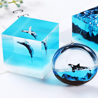 3D Silikonformen Füller Quallen & Wale für Harz Schmuck