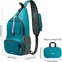 G4Free Brusttasche Faltbarer Schulterrucksack Crossbody 10L