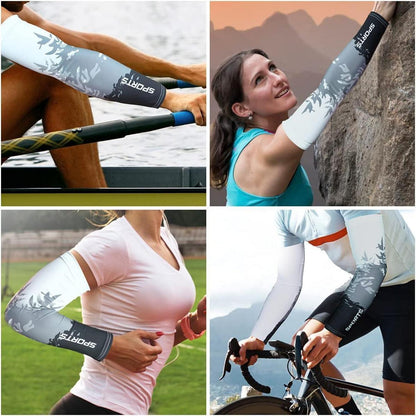 Sport Armlinge mit UV-Schutz und Kompression, atmungsaktiv