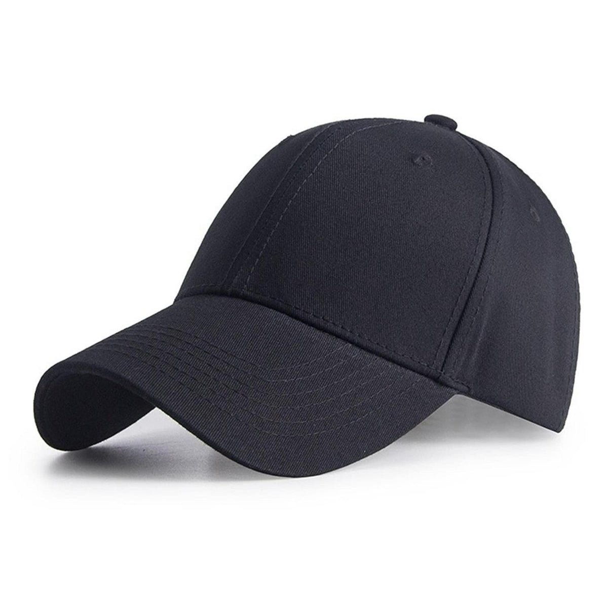 Baseball Cap Unisex – Atmungsaktive Baumwoll-Basecap Schwarz