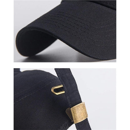 Baseball Cap Unisex – Atmungsaktive Baumwoll-Basecap Schwarz