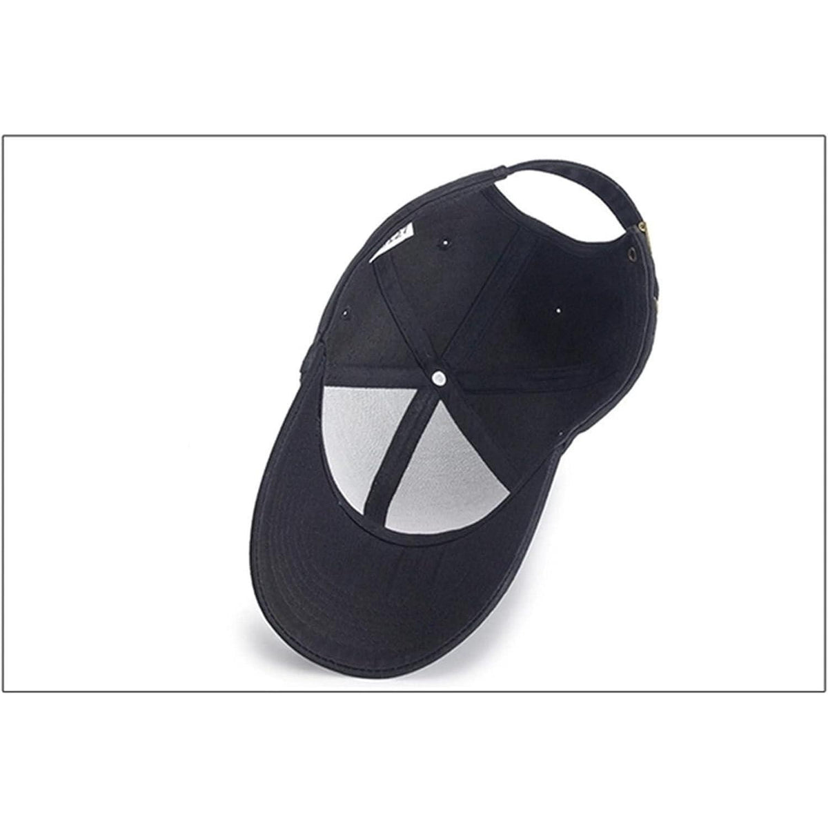 Baseball Cap Unisex – Atmungsaktive Baumwoll-Basecap Schwarz