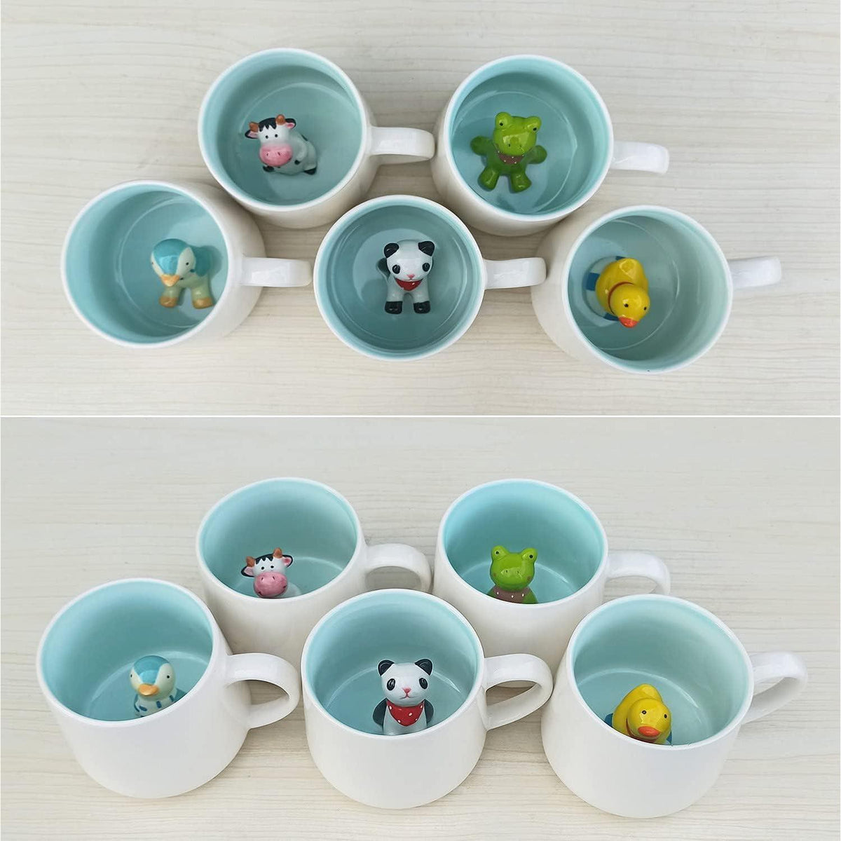 3D Pinguin Kaffeetasse mit Überraschung im Boden